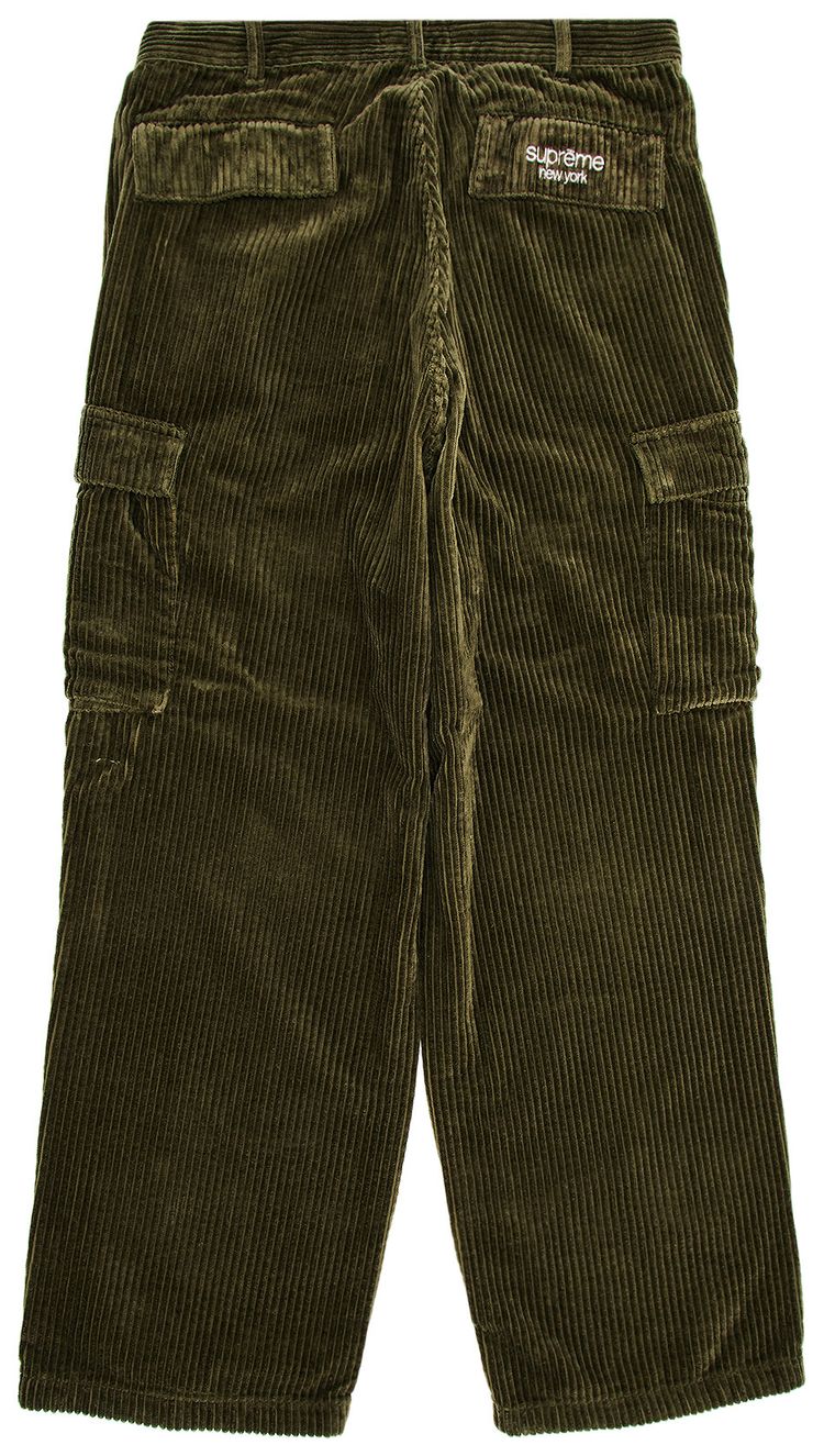 Брюки-карго Supreme Wide Wale из вельвета, зеленый — фото 2
