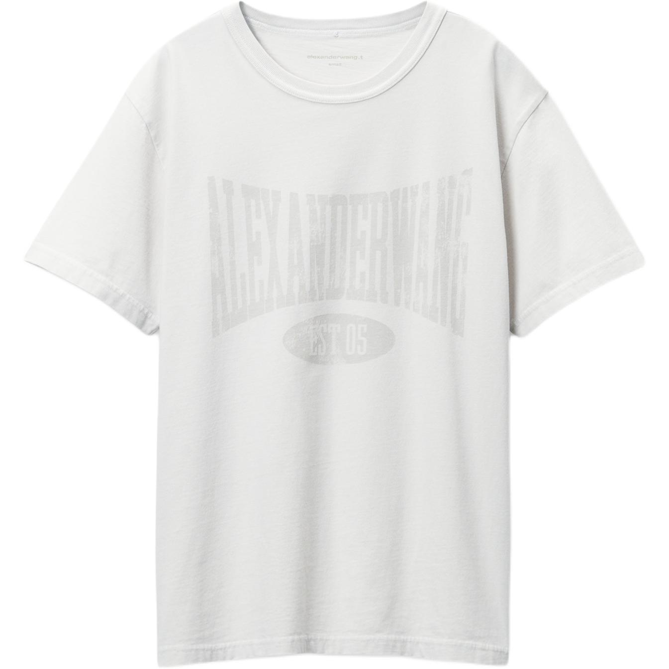 

Футболка T By Distressed с принтом логотипа и эффектом потертости Alexander Wang, белый
