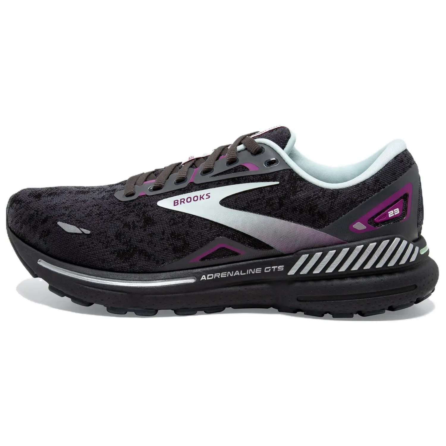 

Кроссовки Brooks Women's Adrenaline GTS 23 Wide 'Black Light Blue', черный