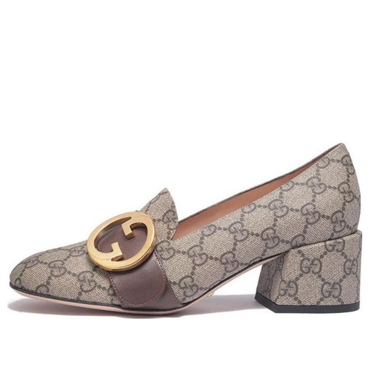 Кроссовки (WMNS) Gucci Blondie pump GG Supreme canvas 'Beige Ebony' 701711-9I650-9769