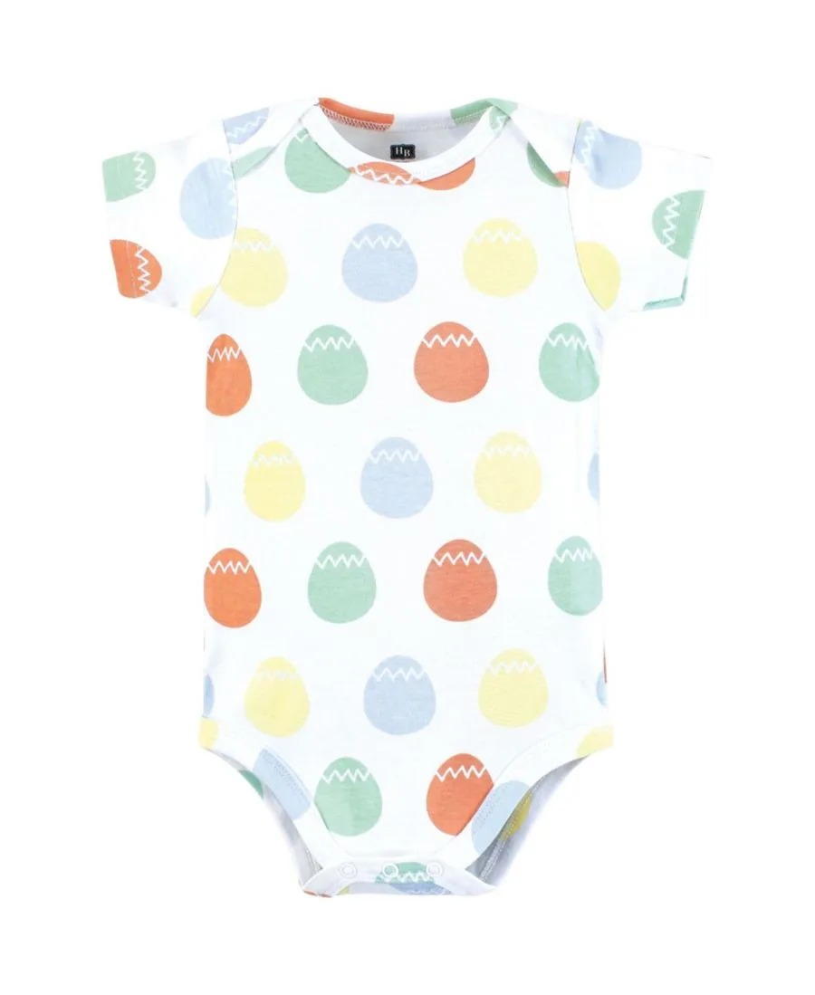 Комплект из трех мягких хлопковых боди Hudson Baby, Egg Hunt — фото 4