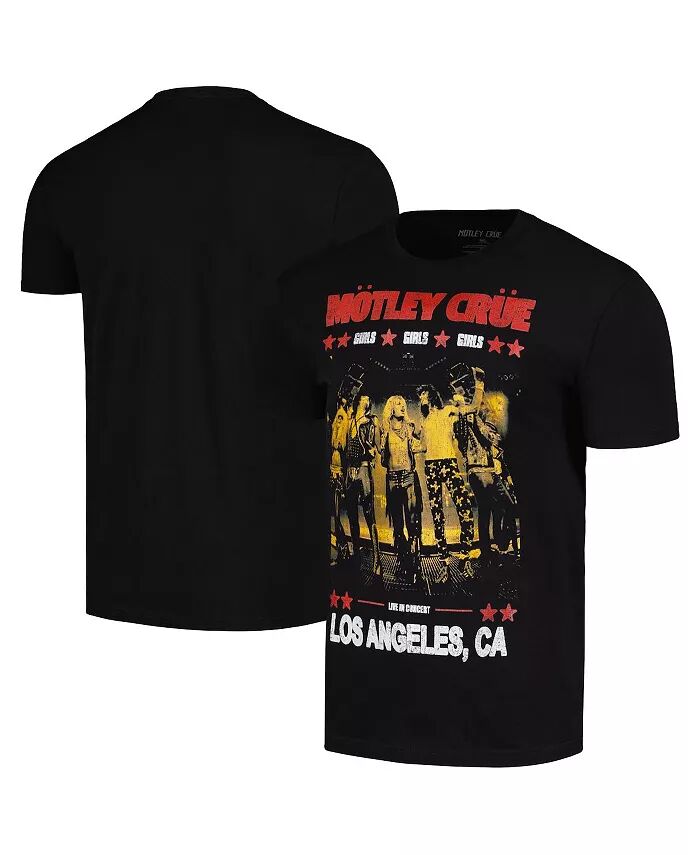 

Мужская черная футболка Motley Crue Girls Girls Girls Live Poster Global Merch