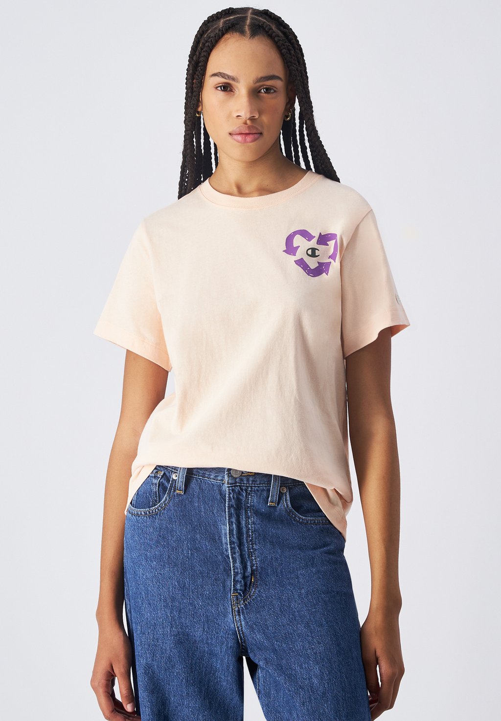 

Футболка с принтом CREWNECK SURPLUS UTILITY Champion Rochester, абрикос