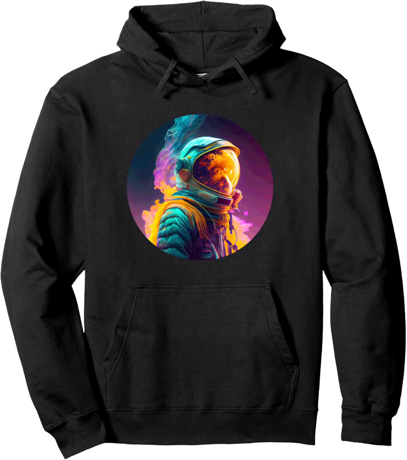 

Худи Galaxy Adventure Astronaut Vibe Vibrant Cosmic Exploration Journey, черный