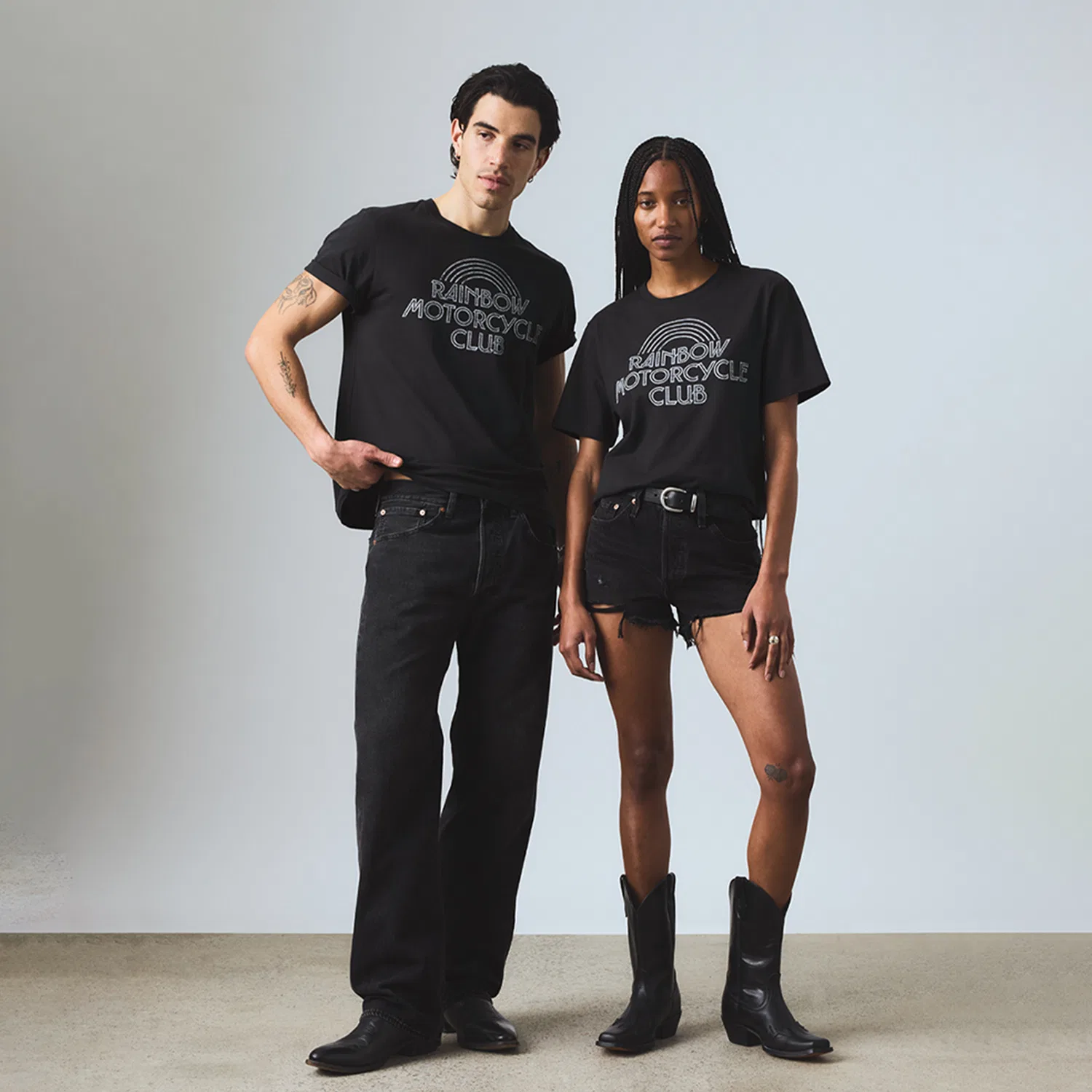 Футболка Levis с круглым вырезом, свободный крой, черная — фото 4