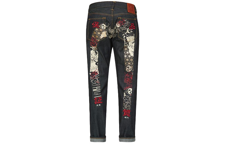 

Джинсы мужские деним синие Evisu, синий