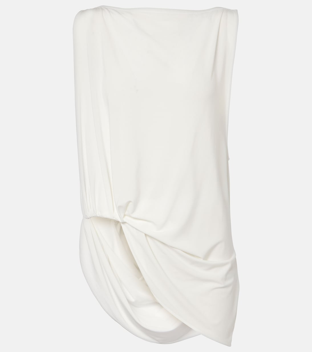 

Топ из джерси с драпировкой Peplo Jacquemus, белый