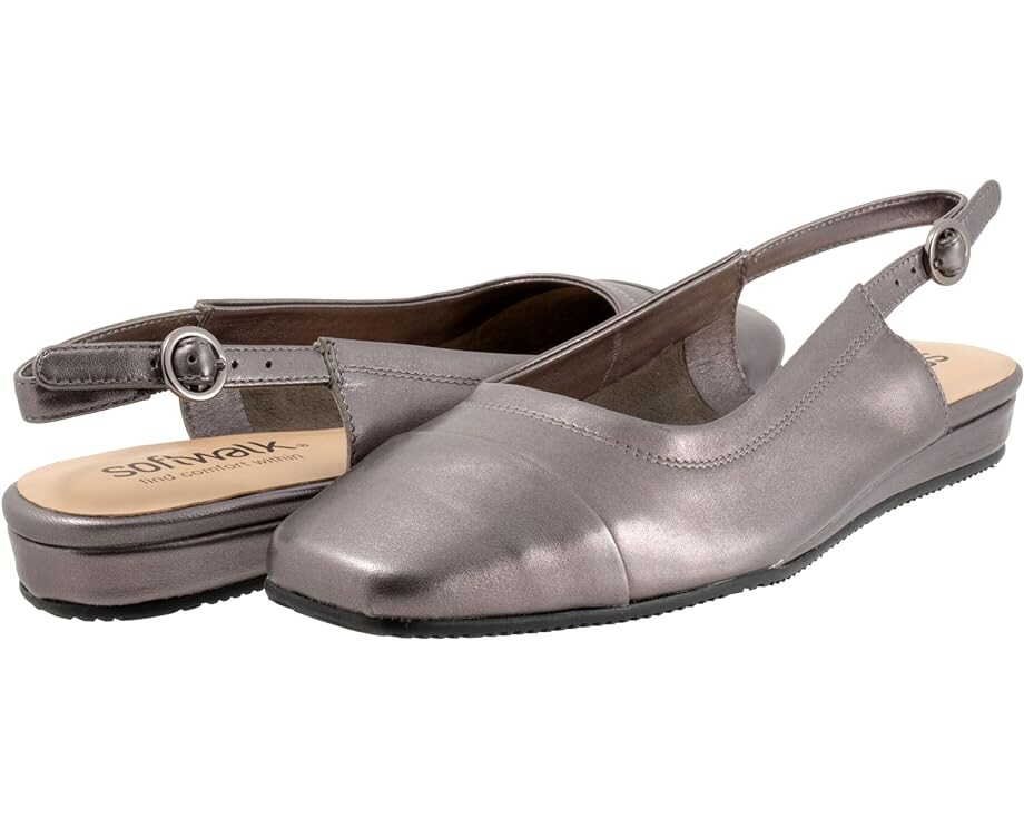 Туфли на плоской подошве SoftWalk Vittoria, цвет Pewter Metal