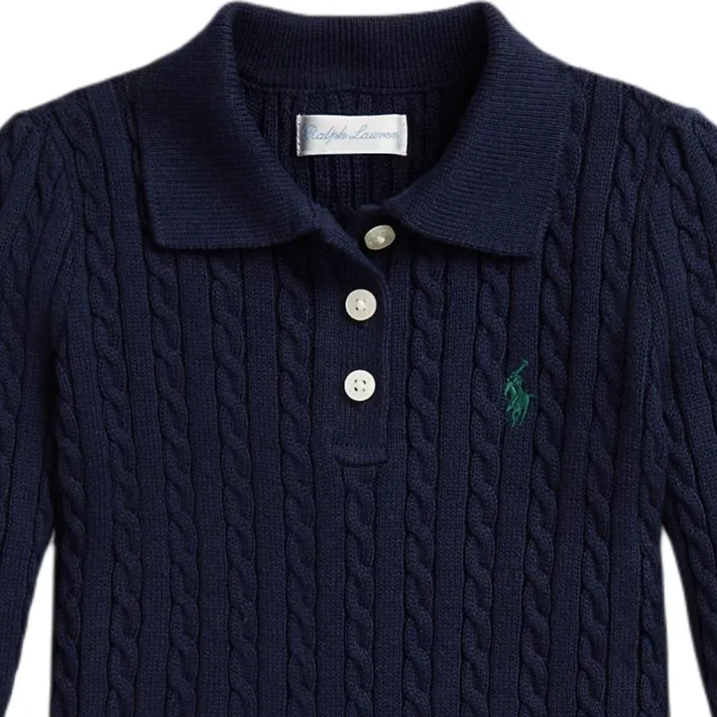 Платье FW25 детское Polo Ralph Lauren, Cruise Marine Blue — фото 3