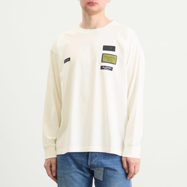 Футболка с длинным рукавом от Tailored Labels Mm6 Maison Margiela, off белый — фото 2