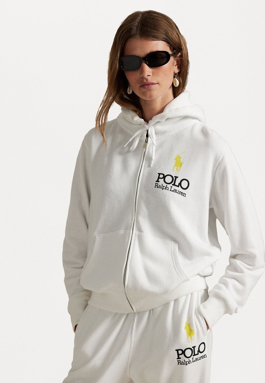 

Толстовка Polo Ralph Lauren BIG PONY LIGHTWEIGHT FLEECE ZIP HOODIE, White
