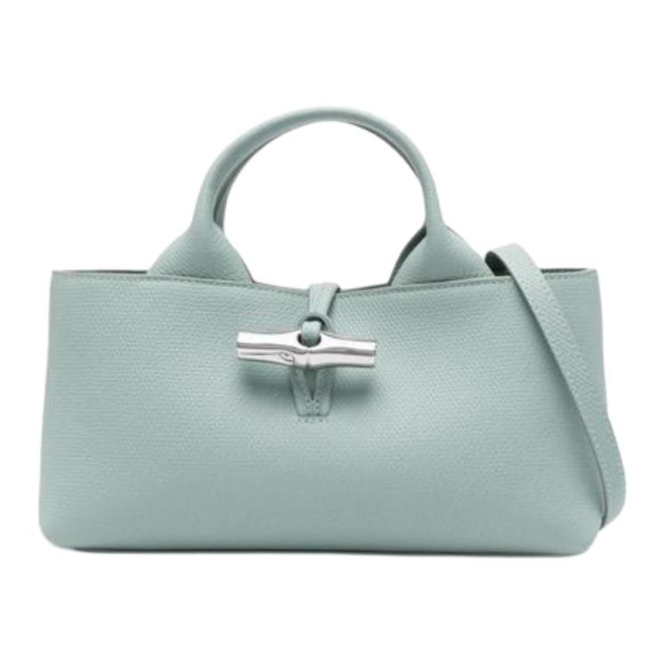 

LONGCHAMP Сумка через плечо le roseau из коровьей кожи, кросс-боди, маленькая женская сумка celadon