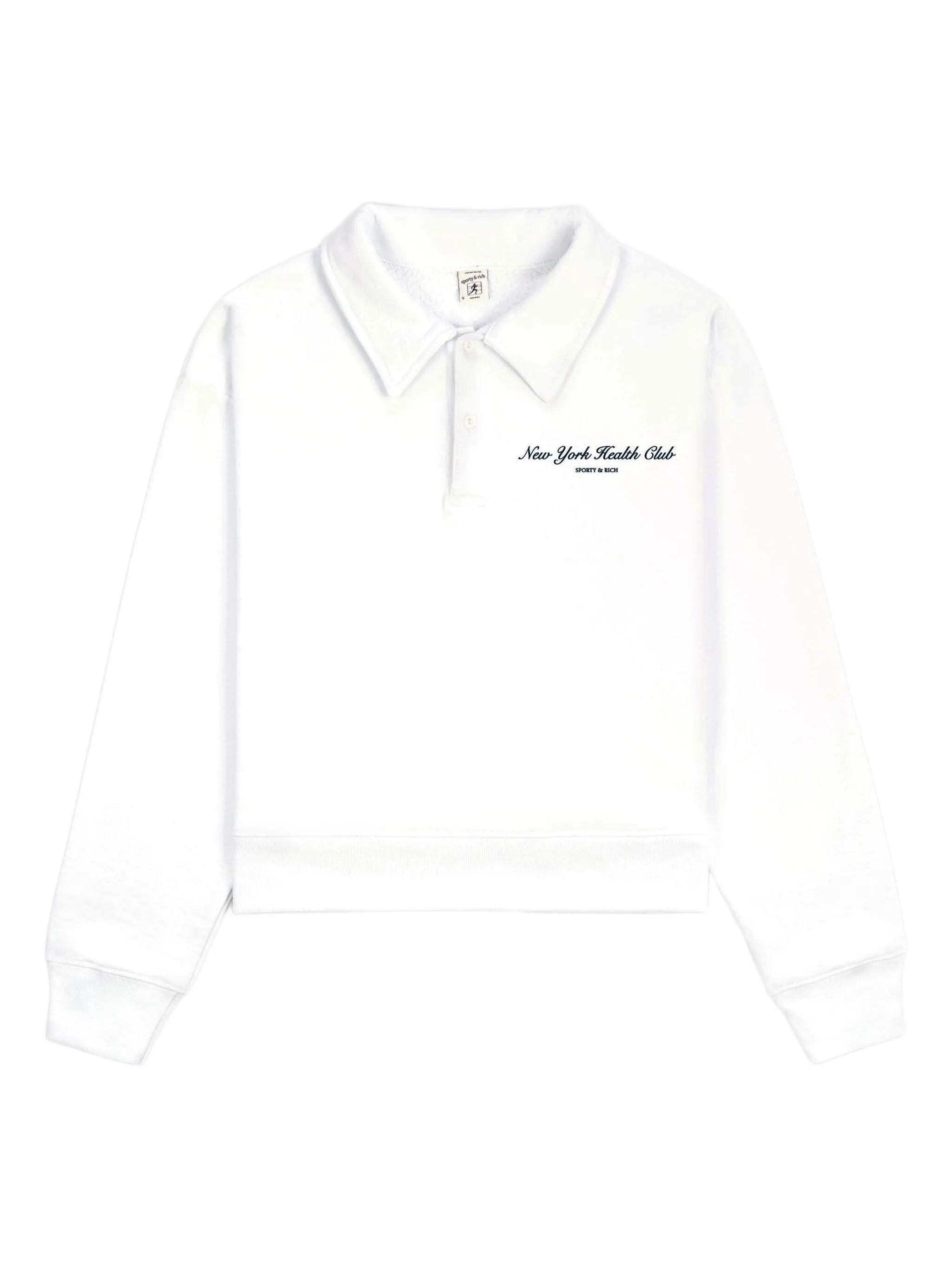 

Рубашка поло с длинными рукавами Sporty & Rich, белый
