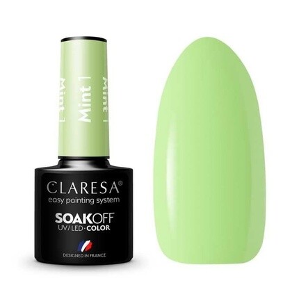 

УФ-лак для ногтей Claresa Mint 5 мл