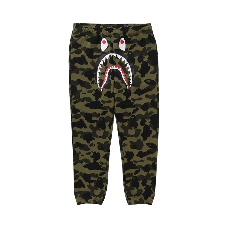 

Спортивные брюки BAPE 1st Camo Sharks 'Green', зеленый