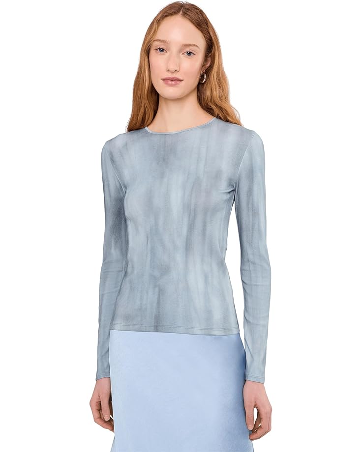 

Женская футболка с длинным рукавом Vince Printed, Azura Wash, Серый, Женская футболка с длинным рукавом Vince Printed, Azura Wash