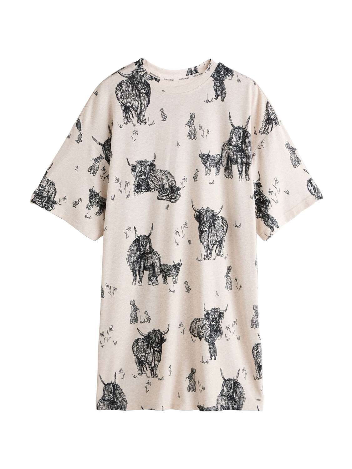 

Next Ночная сорочка в крапчатом бежевом цвете