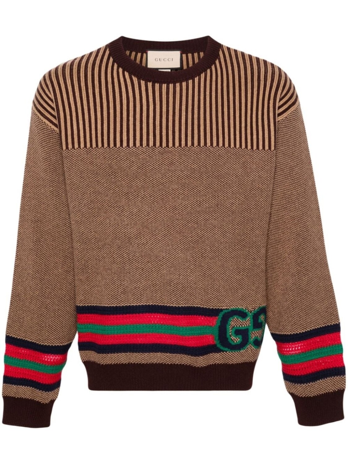 

Gucci джемпер с логотипом Double G, коричневый