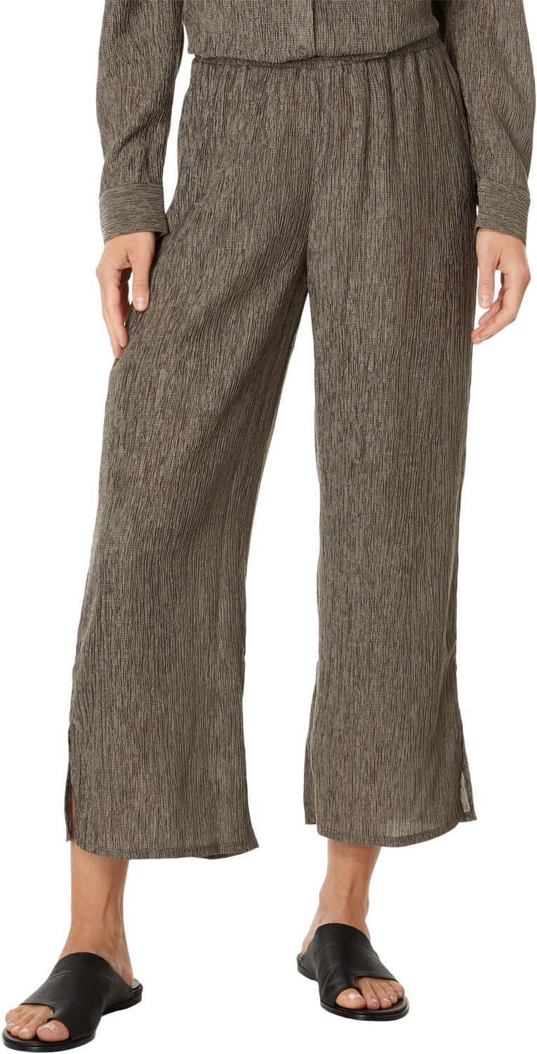 

Брюки Eileen Fisher Petite Wide Ankle Pants, цвет Taupe