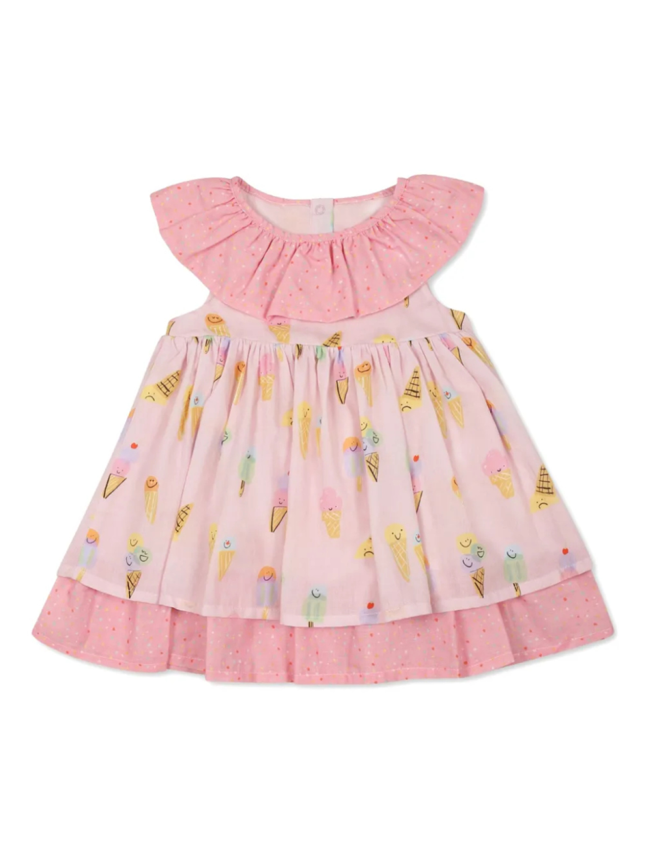 

Хлопковое платье Stella McCartney Kids, розовый