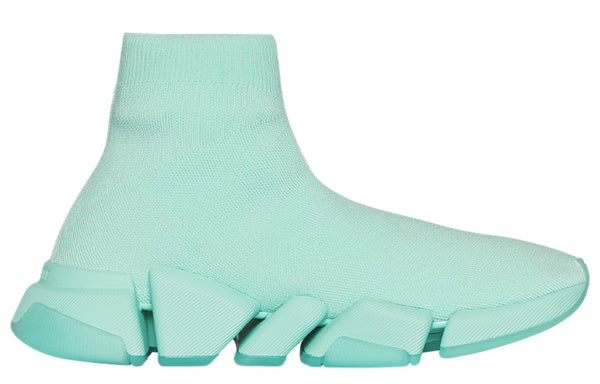 Кроссовки speed 2.0 sneakers 'recycled transparent sole mint' Balenciaga, мультиколор — фото 2