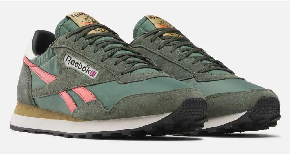 Кроссовки Reebok Aztec II унисекс, зеленый/оранжевый — фото 3