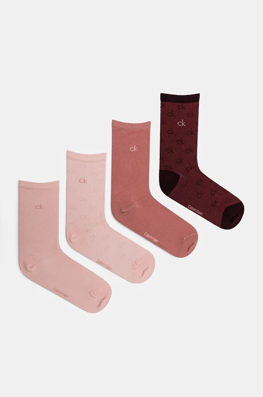 

Носки Calvin Klein, 4 пары, розовый