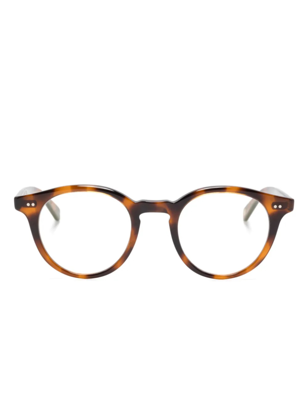 

Garrett Leight очки в круглой оправе, коричневый