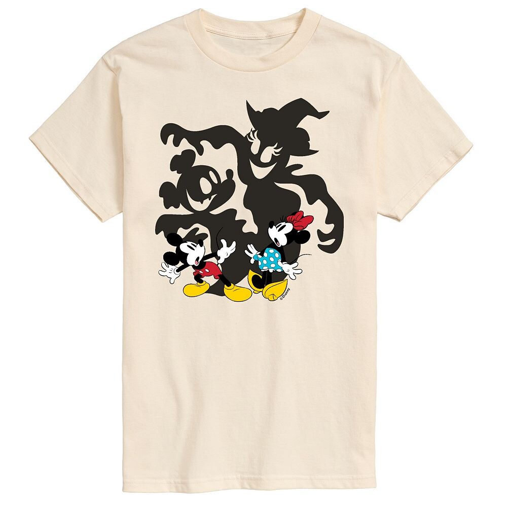 

Мужская футболка Disney's Mickey & Minnie Mouse с рисунком Scared Shadows, бежевый