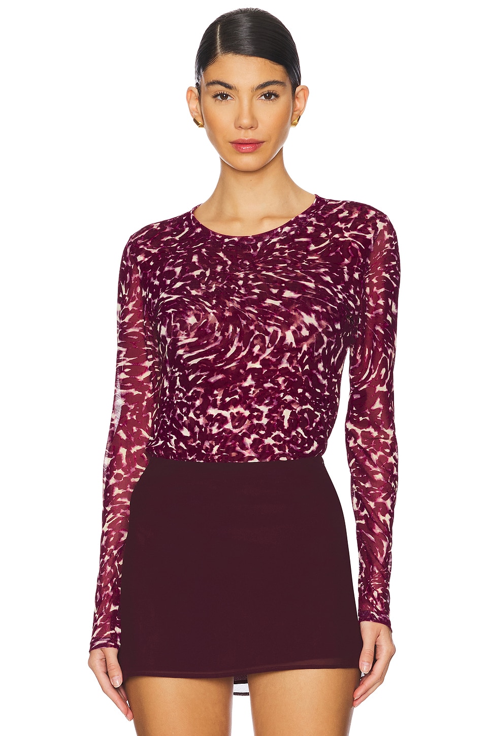 

Лула топ Misa Los Angeles, цвет fauna abstract mesh