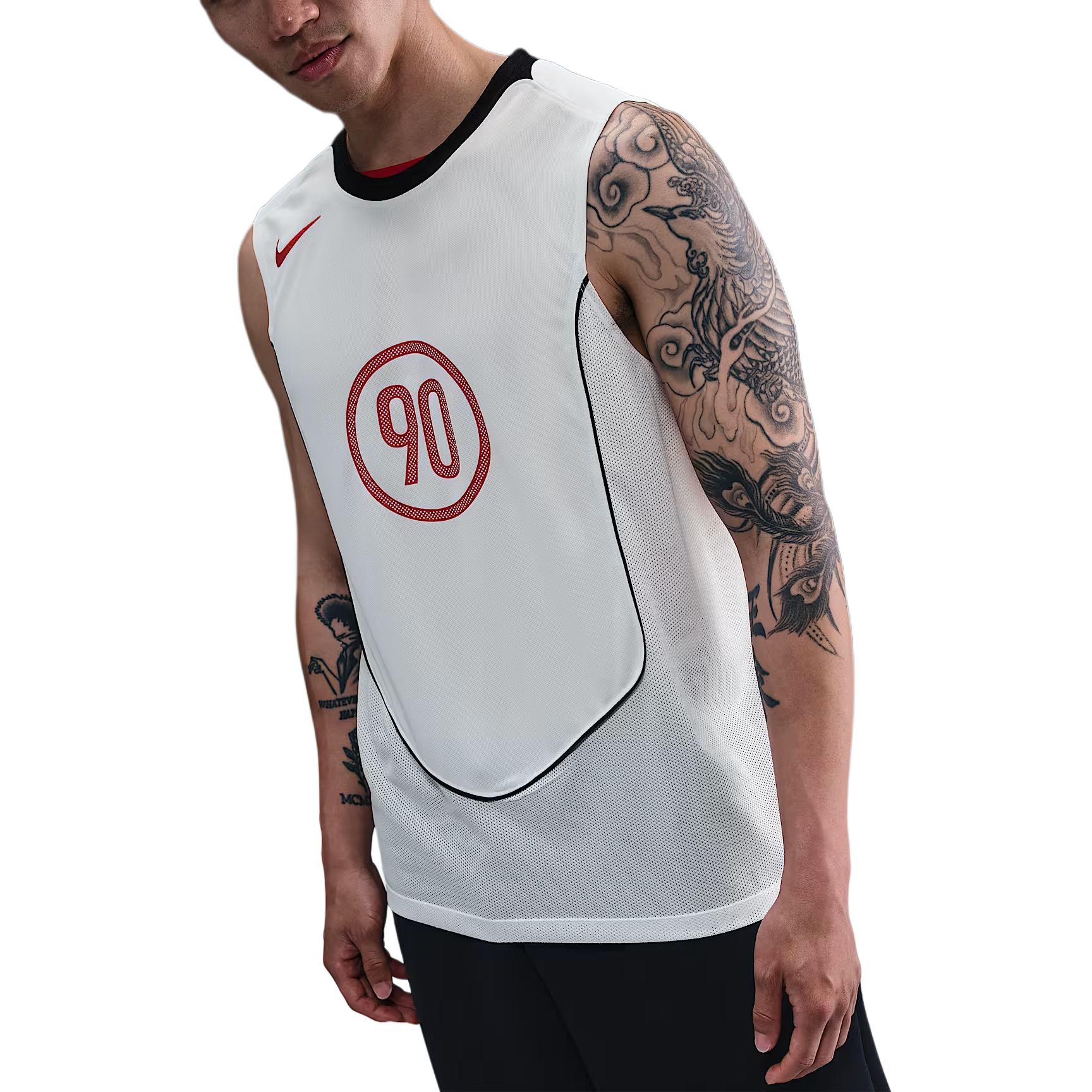 Футболка мужская Total 90 Dri FIT без рукавов Nike, черный/красный — фото 4