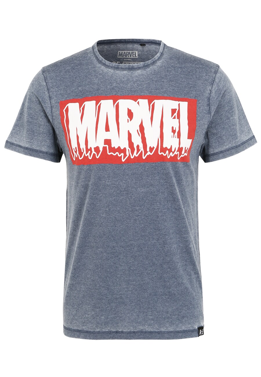 

Рубашка Recovered Marvel Slime Logo Vintage, синий