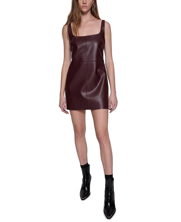 

Платье из искусственной кожи Harper Rebecca Minkoff, коричневый