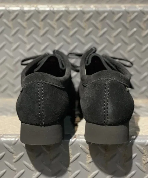 Унисекс мокасины Clarks Wallabee GTX из замши с мембраной Gore-Tex чёрные — фото 3