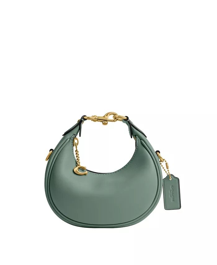 

Мини кожаная сумка Jonie COACH, зеленый