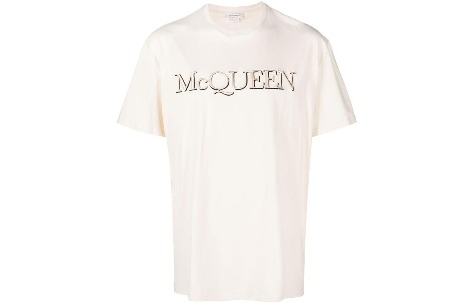 

Футболка мужская бежевая Alexander McQueen