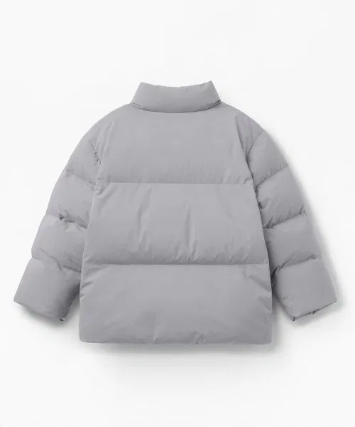 Куртка детская пуховая короткая MUSINSA STANDARD KIDS светло-серая — фото 4