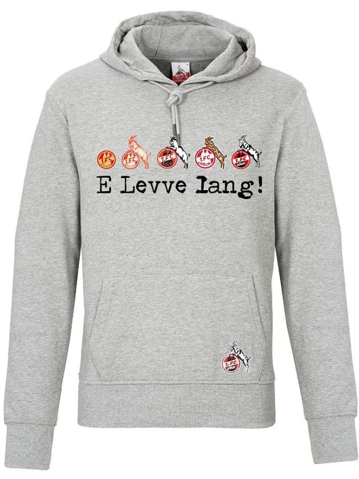 

Пуловер Hoodie Vereinsstraße Fußballverein 1. FC Köln, серый