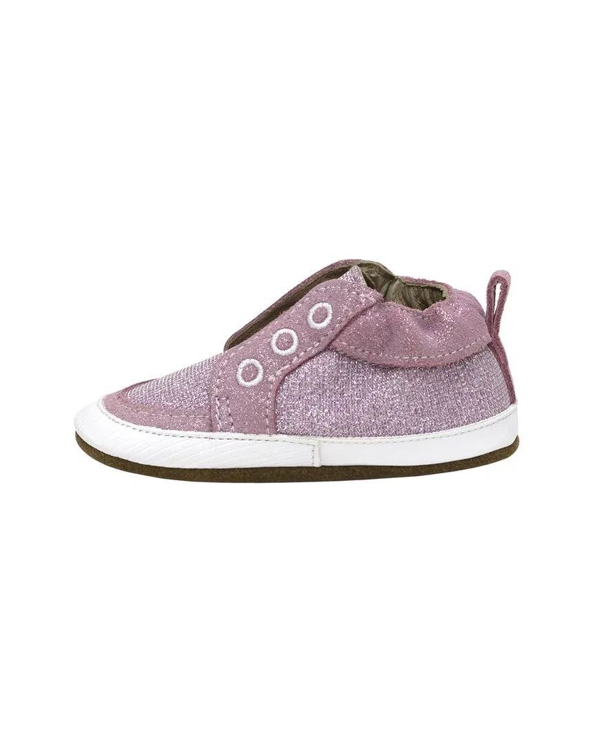 Robeez Stylish Staci Leather Soft Sole, розовый — фото 2