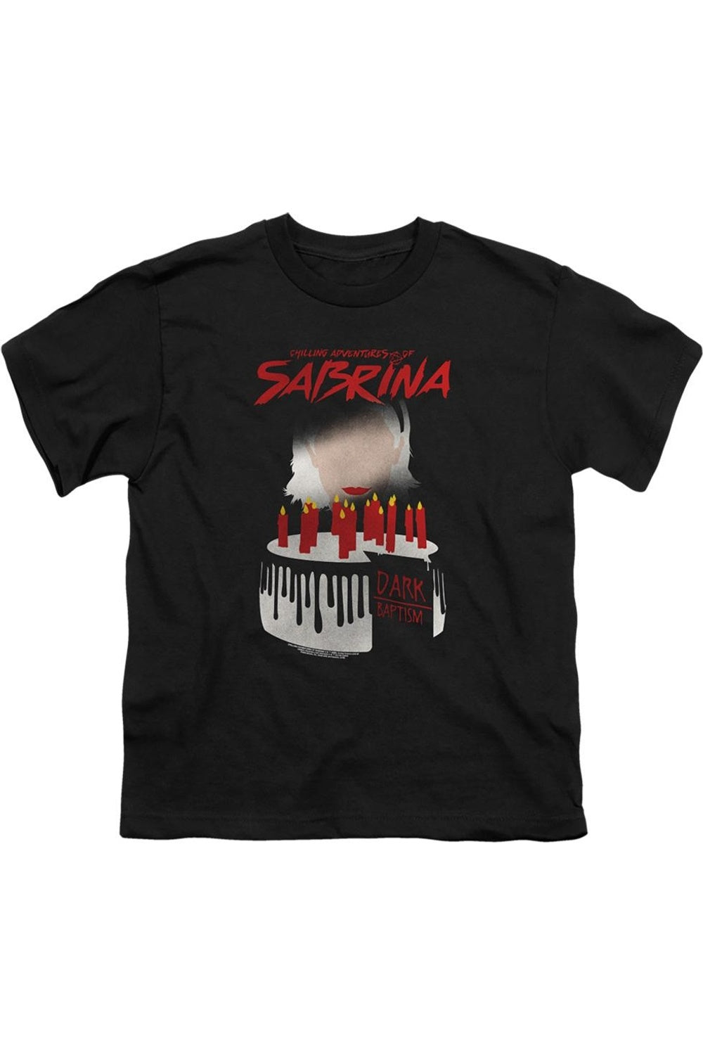 

Футболка с коротким рукавом для подростков "Chilling Adventures Of Sabrina: Темное крещение" Gildan, черный