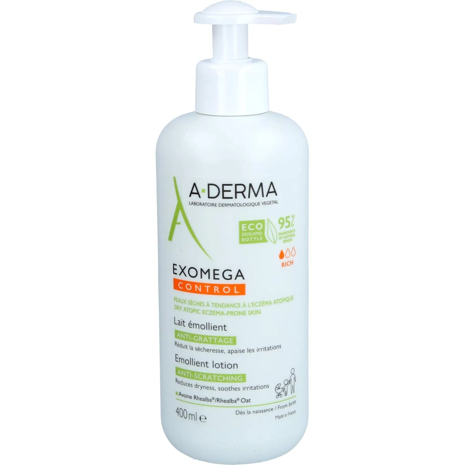 Увлажняющее молочко A-DERMA Exomega Control, 400 мл A-Derma