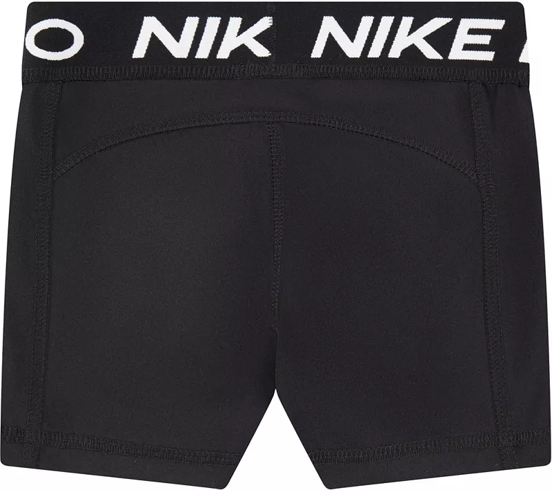 Шорты Nike для маленьких девочек Pro, черный — фото 2