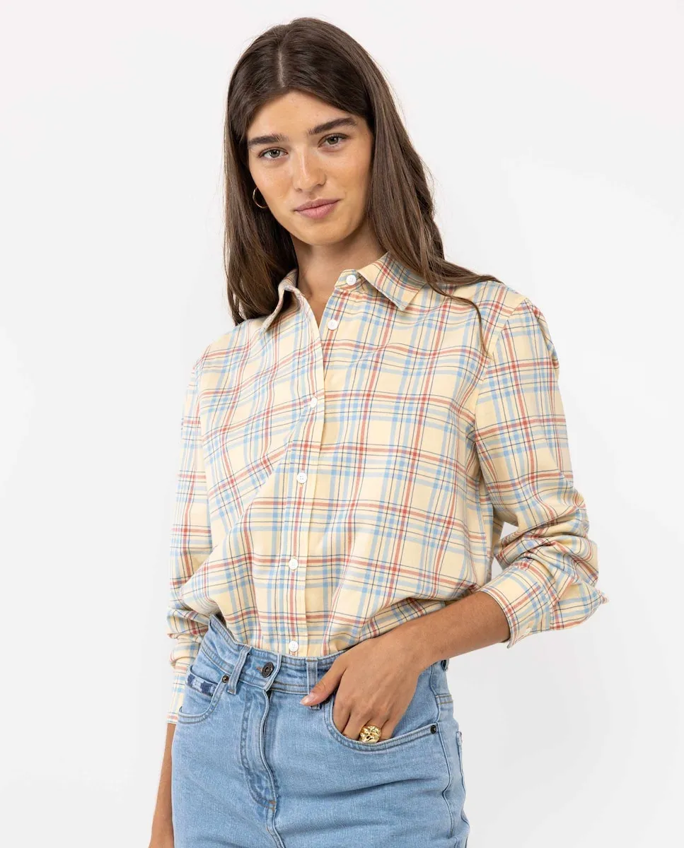 

Женская рубашка в клетку стандартного кроя El Ganso, бежевый