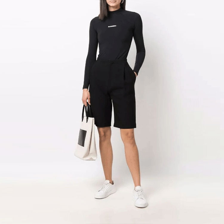 JIL SANDER Футболка женская черная — фото 4