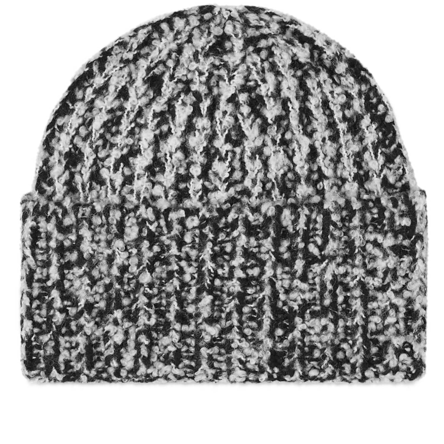 

Шапка бини Samsøe Samsøe Aria Knitted, цвет Black Melange