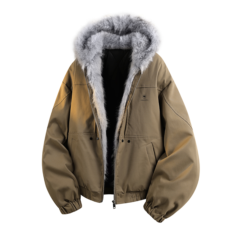 

Пуховик Unisex Hooded Thickened VanCamel, coffee