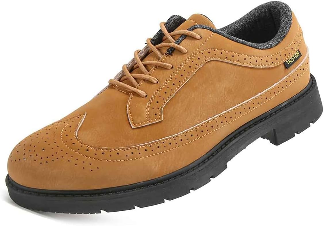 

Мужские гольф-кроссовки VEACAM с шипами, удобные для прогулок, повседневного и спортивного использования, легкая обувь для активного отдыха, коричневый