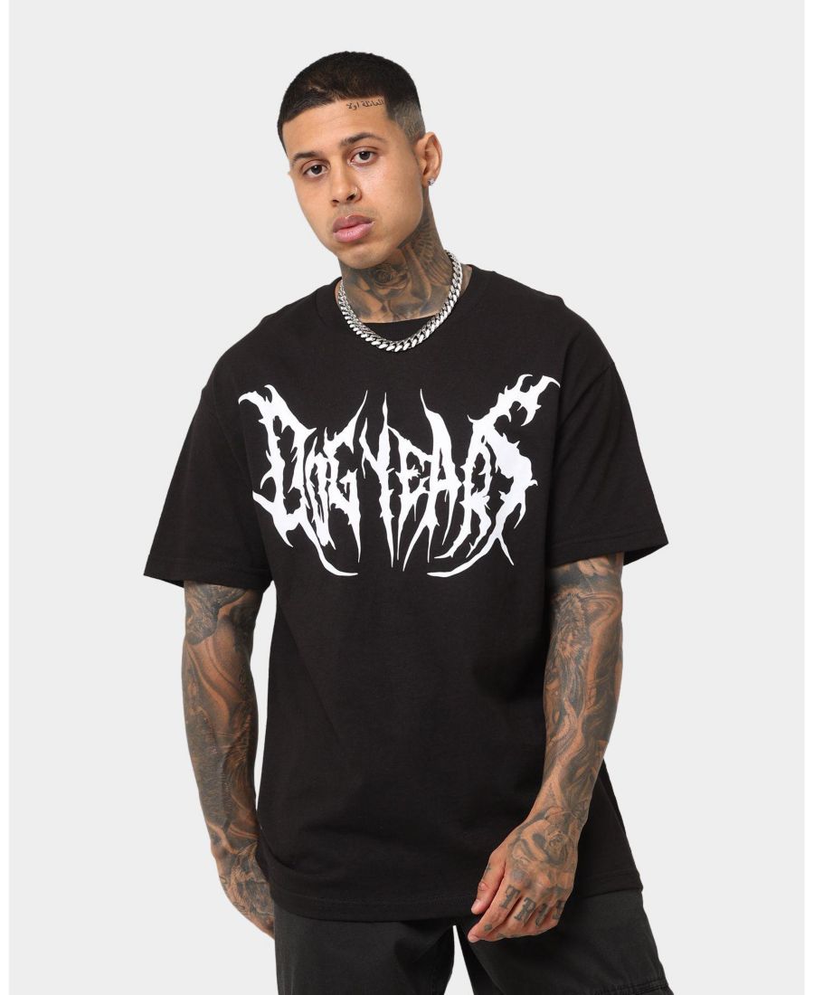 

Мужская футболка с металлическим изображением собаки Dog Years, Black, Черный, Мужская футболка с металлическим изображением собаки Dog Years, Black