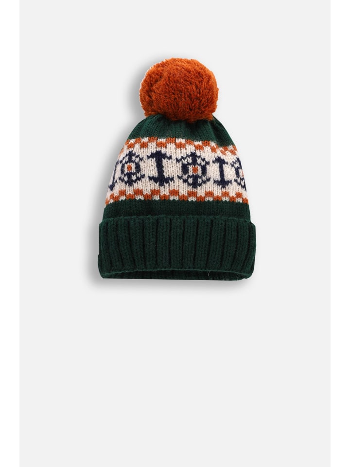 

Coccodrillo Зимняя шапка с помпоном зеленого цвета