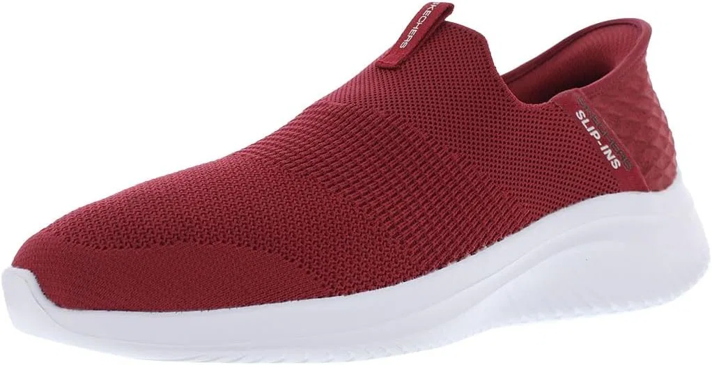 Мужские спортивные кроссовки Skechers Ultra Flex 3.0 Smooth Step, 2-Burgundy Knit Trim